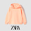 ZR Orange Peach Loose Ends Style Hoodie 12711