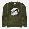 FUZRKA Sequin Velvet Green Knitted Sweater 12587