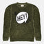 FUZRKA Sequin Velvet Green Knitted Sweater 12587
