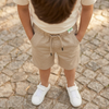 Max Offwhite Cotton Twill Shorts 13890