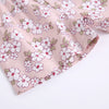 Pink Floral Cotton Japanese Front Open Loungewear Set 12308