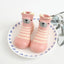 Bear Face Lining Pink Silicone Socks Shoes 2607 A