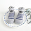 Bear Face Lining Grey Silicone Socks Shoes 2607 B