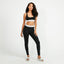 CK Black Breathable Cotton Legging and Bralette Gymwear Pair W169 C
