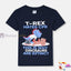 KIKO T Rex Dinosaur Navy Shirt 12201