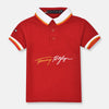 TMY Signature Embroided RED Polo 12932