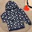 PRN Daisy Printed Blue Zipper Hoodie 13299