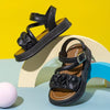 Black Curvy Washable Long Soft Sandal 2772 B