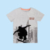 Think Less Skate More Grey Shirt 10213