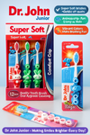 Dr. Jones Baby Teeth Brush – Pack of 3 | Soft Bristles | Gentle Oral Care for Infants and Toddlers (Random color)
