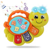 TOEY PLAY Baby Toy with Caterpillar for 12+ Months, Musical Piano Keyboard with Songs, Lights and Animal Sounds, Interactive Toys for Early Learning, Gifts for Little Kids, Boys, Girls 1 Year