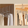 8 Hooks Multi-function Wooden Caps, Belts, Tie Hanger – Strong No Trace Storage Rack