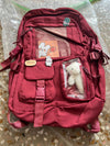 Cute Backpack Multi Pocket Canvas School Bag White Student Bag For Teenage