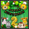 Jungle Theme Birthday Party Decoration Set 52 Pcs