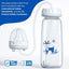 Hands-Free Baby Feeding Bottle with Pacifier & Cleaning Brush 300ml – BPA Free Food Grade