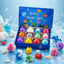 Bath Bombs for Kids Gift Set, Colorful Bath Bomb with Surprise Gift Inside, Ocean Theme Fizzing Tub Fun, Moisturizing Foam for Soft Skin, Cute Toy Filled Bath Time Treat