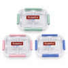Simple 3-Compartment SS Lunchbox - Assorted Color