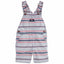 Oshksh Striped Short Length Overalls Dungaree 12235