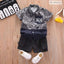 Ace Black Shirt and Short 2 Piece Set 12885
