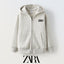 ZR SKTD Grey Zipper Hoodie 12646