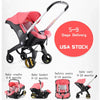 Baby Car Seat & Travel Stroller Convertible Car Seat and Pram with 5 Point Safety Harness Quick Delivery