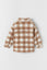 ZR FAUX SHEARLING Check Gingham Overshirt Jacket 12175