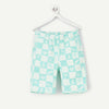 TAO MINT GREEN CHECKERBOARD PRINT Shorts 13214