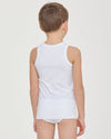 BOYS STRETCH COTTON VEST 2 Pcs Pack #2493