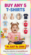 Buy Any 5 T shirts For Rs 2995 Only