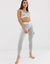 CK Grey Breathable Cotton Legging and Bralette Gymwear Pair W169 B