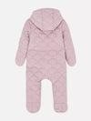 PMK Purple Inner Quilted Quilted Zip-Up Snowsuit #12679