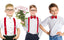 Kids Suspender with Bow Set #2658