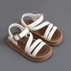 White 5 Stripe Washable Long Soft Sandal 2771 A