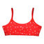 Blue Kids Star Red Spots Organic Cotton Bralette #12682 B