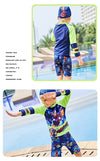 Ironman 3 pcs Swimsuit with Cap 13051 B
