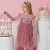 Tutu Layered Pink Full Sleeves Fancy Frock 12431