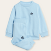ADDS Sky Logo Embroided Terry Tracksuit Crew Set 13437