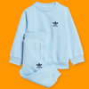 ADDS Sky Logo Embroided Terry Tracksuit Crew Set 13437