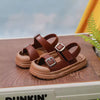 Brown Washable Long Soft Sandal 2776 C