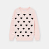 FOX Bunny Hearts Pink Sweater 12536
