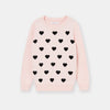 FOX Bunny Hearts Pink Sweater 12536