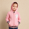 ML Super Soft Cozy Unicorn Tea Pink Fleece Zipper Hoodie 9801