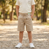 Max Offwhite Cotton Twill Shorts 13890