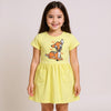 ML Baby Deer Yellow Front Pocket Frock 8740