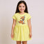 ML Baby Deer Yellow Front Pocket Frock 8740