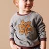ZY Alphabetic Embrouded Terry Sweatshirt 11368