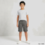 Max Grey Cotton Twill Shorts 13888