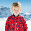 PPO Spiderman Red Mockneck Puffer Jacket 12846