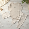 World Full Sleeves Romper with CAP and Trouser 3 piece set Bodysuit 13787