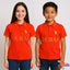 Dubai Gold Embroided Orange Polo 12149